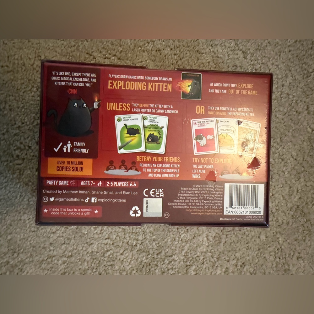 Exploding Kittens Brand New Card Game - Picture 10 of 10